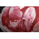 ANDRE 1629 matto kukat, vintage liukumaton - musta / vaaleanpunainen