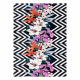Tappeto in lana SOHO 477.08.LA300 OSTA Ornamento, cornice naturale terracotta / beige