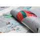 BAMBINO 2160 alfombra lavable Calles, pueblo indio, animales para niños, antideslizante - gris
