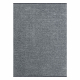 Koberec FLORENCE 24021 Jednobarevný, glamour, hladce tkaný, třásně - šedý