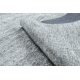 Koberec FLORENCE 24021 Jednobarevný, glamour, hladce tkaný, třásně - šedý