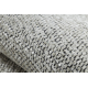 Carpet FLORENCE 24021 One-colour, glamour, flat woven, fringes - cream