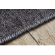 Carpet FLORENCE 24021 One-colour, glamour, flat woven, fringes - anthracite