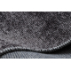 Koberec FLORENCE 24021 Jednofarebný, glamour, plocho tkaný, strapce - antracit