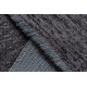 Carpet FLORENCE 24021 One-colour, glamour, flat woven, fringes - anthracite