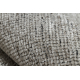 Carpet FLORENCE 24021 One-colour, glamour, flat woven, fringes - beige