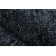 Kilimas FLORENCE 24021 Vienspalvis, glamour, plokščias austas, kutais - juoda