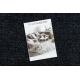 Tappeto FLORENCE 24021 Monocolore, glamour, tessitura piatta, frange - nero