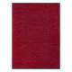 Teppe FLORENCE 24021 Ensfarget, glamour, flatvevd, frynser - rød