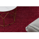 Tappeto FLORENCE 24021 Monocolore, glamour, tessitura piatta, frange - rosso