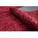 Teppich FLORENCE 24021 Einfarbig, Glamour, Flachgewebt, Fransen - rot