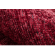 Matta FLORENCE 24021 Enfärgad, glamour, flatvävd, fransar - röd