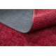 Килим FLORENCE 24021 Едноцветен, блясък, плоско тъкан, ресни - червено