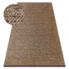 Carpet TOSCANA 24021 One-colour, glamour, flat woven, fringes - light beige