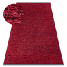 Teppich TOSCANA 24021 Einfarbig, Glamour, Flachgewebt, Fransen - rot