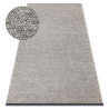 Carpet TOSCANA 24021 One-colour, glamour, flat woven, fringes - beige