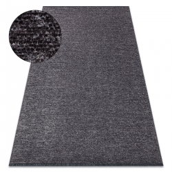 Alfombra de pasillo con refuerzo de goma LOTUS SMOOTH 52421 Melange gris lavable 
