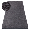 Teppich TOSCANA 24021 Einfarbig, Glamour, Flachgewebt, Fransen - anthrazit