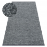 Carpet TOSCANA 24021 One-colour, glamour, flat woven, fringes - aqua