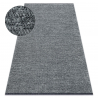 Tapis TOSCANA 24021 Uni, glamour, tissé à plat, franges - couleur de la mer