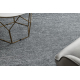 Carpet FLORENCE 24021 One-colour, glamour, flat woven, fringes - aqua
