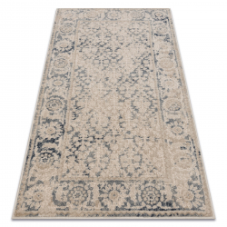 Carpet Wool NAIN Frame ornament vintage 68981/50955 beige / navy