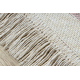 Dywan TWIN 22990 Ramka bawełna, dwustronny, Ekologiczny frędzle - różowy / krem