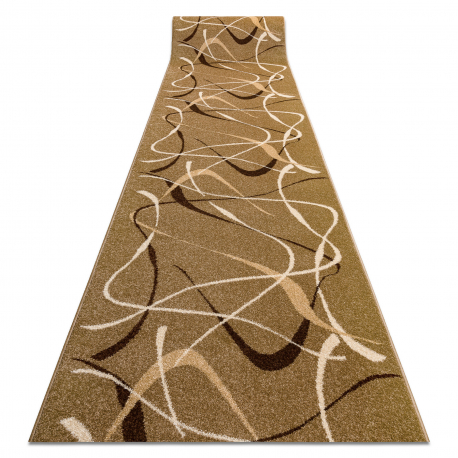 Fryz futó szőnyeg KARMEL - CHOCO dió 80 cm