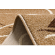 Alfombra de pasillo KARMEL FRYZ - CHOCO marrón claro 80 cm