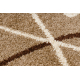 Alfombra de pasillo KARMEL FRYZ - CHOCO marrón claro 100 cm