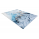 ANDRE 2248 tapijt wasbaar marmer antislip - blauw