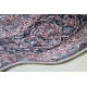 ANDRE 2288 tvättmatta orientalisk vintage halkskydd - rödvin / grå 