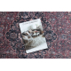 ANDRE 2288 umývací koberec orientálne vintage protišmykový - bordó / sivá 