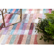 ANDRE 2295 washing carpet Stripes anti-slip - pink / blue