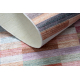 ANDRE 2295 tapijt wasbaar klaver Strips antislip - roze / blauw