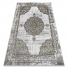 Carpet LIRA E1468 Rosette, structural, modern, glamour - grey / gold