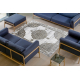 Tapijt LIRA E1468 Rozet, structureel, modern, glamour - grijs / goud
