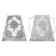 Tæppe LIRA E1468 Roset, strukturelt, moderne, glamour - grå