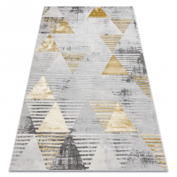 Moquette en laine FLUX 461.93.AE120 OSTA - Lignes, structurelle, loft crème / gris
