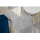 Tæppe LIRA E1627 Trekanter geometrisk, strukturelt, moderne, glamour - grå / guld