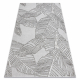 Ковер LIRA E1482 Листья, структурный, современный, гламур - серый