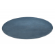 Moderni pesu matto POSH pyöreä shaggy, muhkea, paksu liukastumisenesto, sininen