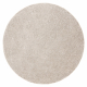 Alfombra SANTA FE círculo beige 33 llanura color sólido