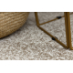 Carpet, round SANTA FE beige 33 plain, flat, one colour