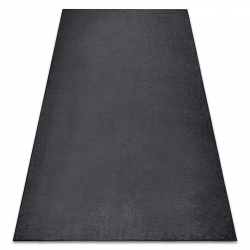 Carpet wall-to-wall SANTA FE black 98 plain, flat, one colour