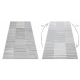 Tæppe LIRA E2681 Striber, strukturelt, moderne, glamour - grå