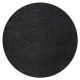Alfombra SANTA FE círculo negro 98 llanura color sólido