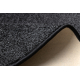 Χαλί, στρογγυλό SANTA FE μαύρο 98 απλό, επίπεδη, ένα χρώμα