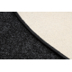 Paklājs apļveida SANTA FE melns 98 gluda, viendabīga, vienkrāsains
