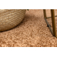 Carpet, round SANTA FE gold 42 plain, flat, one colour